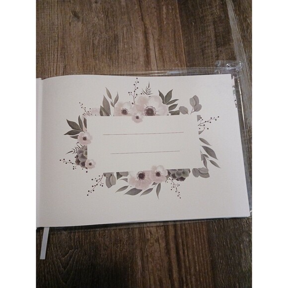 Linen Hard Cover Guest Sign Book - Picture 3 of 7